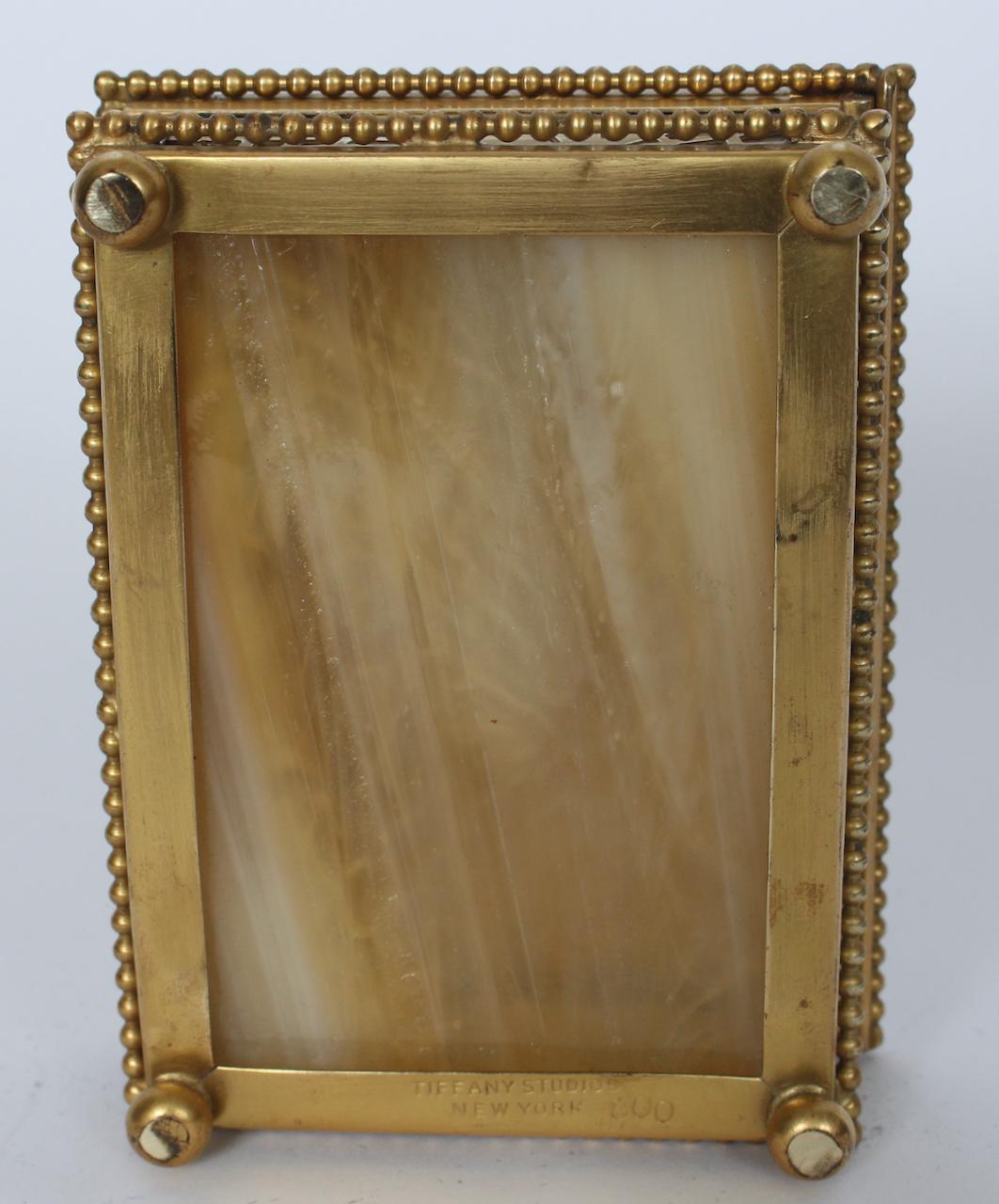 Tiffany Studios Bronze Pine Needle & Glass Lidded Box Circa 1900 10