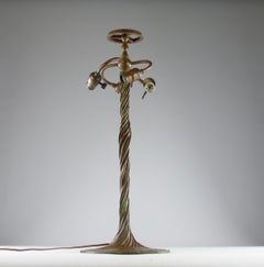 Tiffany Studios by Paul Crist, Twisted Vine Lamp Base, USA Circa 1990s