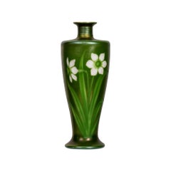 Antique Tiffany Studios Carved Cameo "Flower" Vase