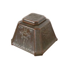 Tiffany Studios Chinese Pattern Bronze Inkwell