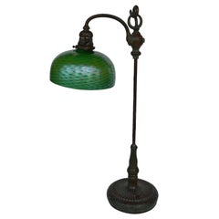 Antique Tiffany Studios & Co Bronze and Glass Shade 