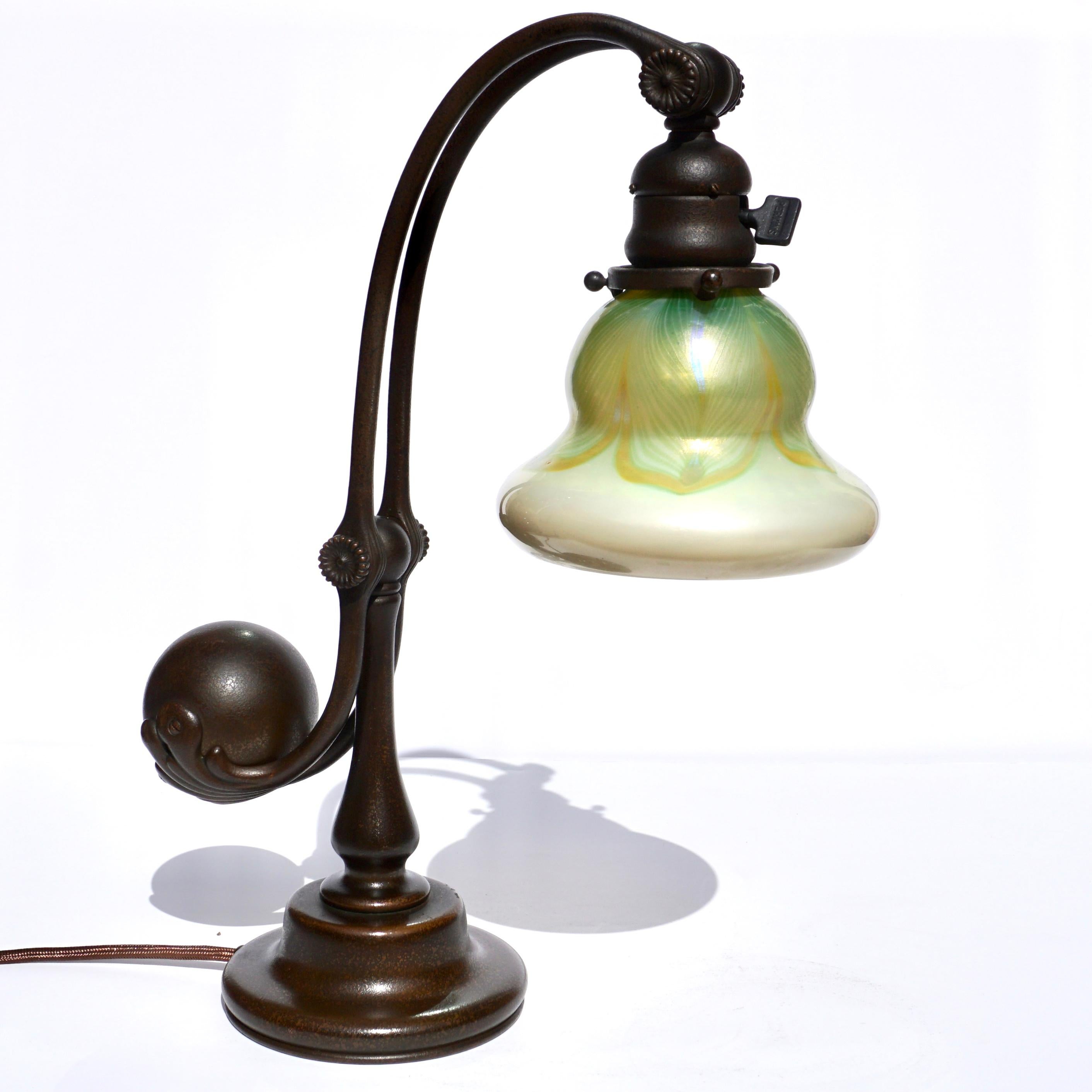 Tiffany Studios Counter Balance Table Lamp In Excellent Condition In Dallas, TX
