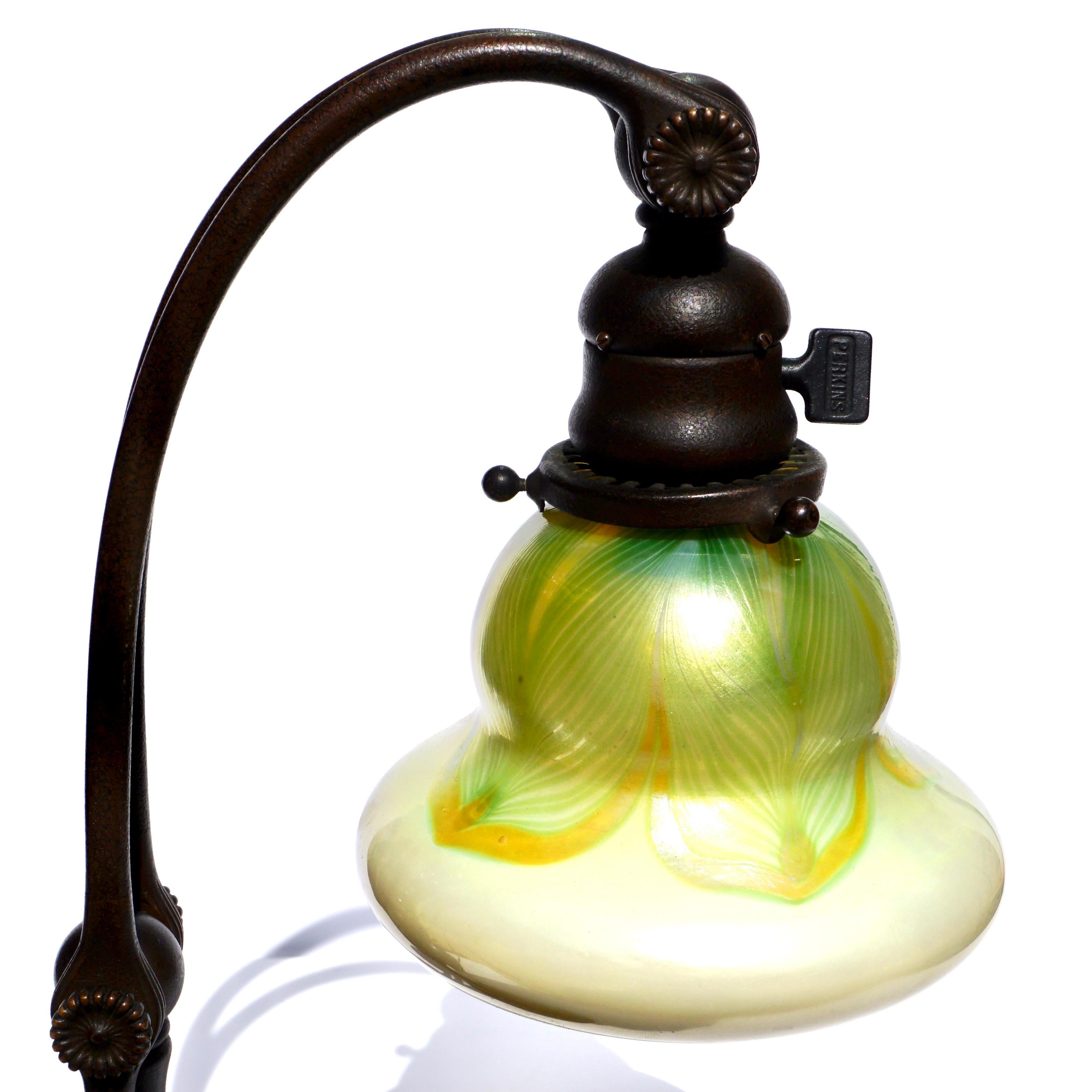 Early 20th Century Tiffany Studios Counter Balance Table Lamp