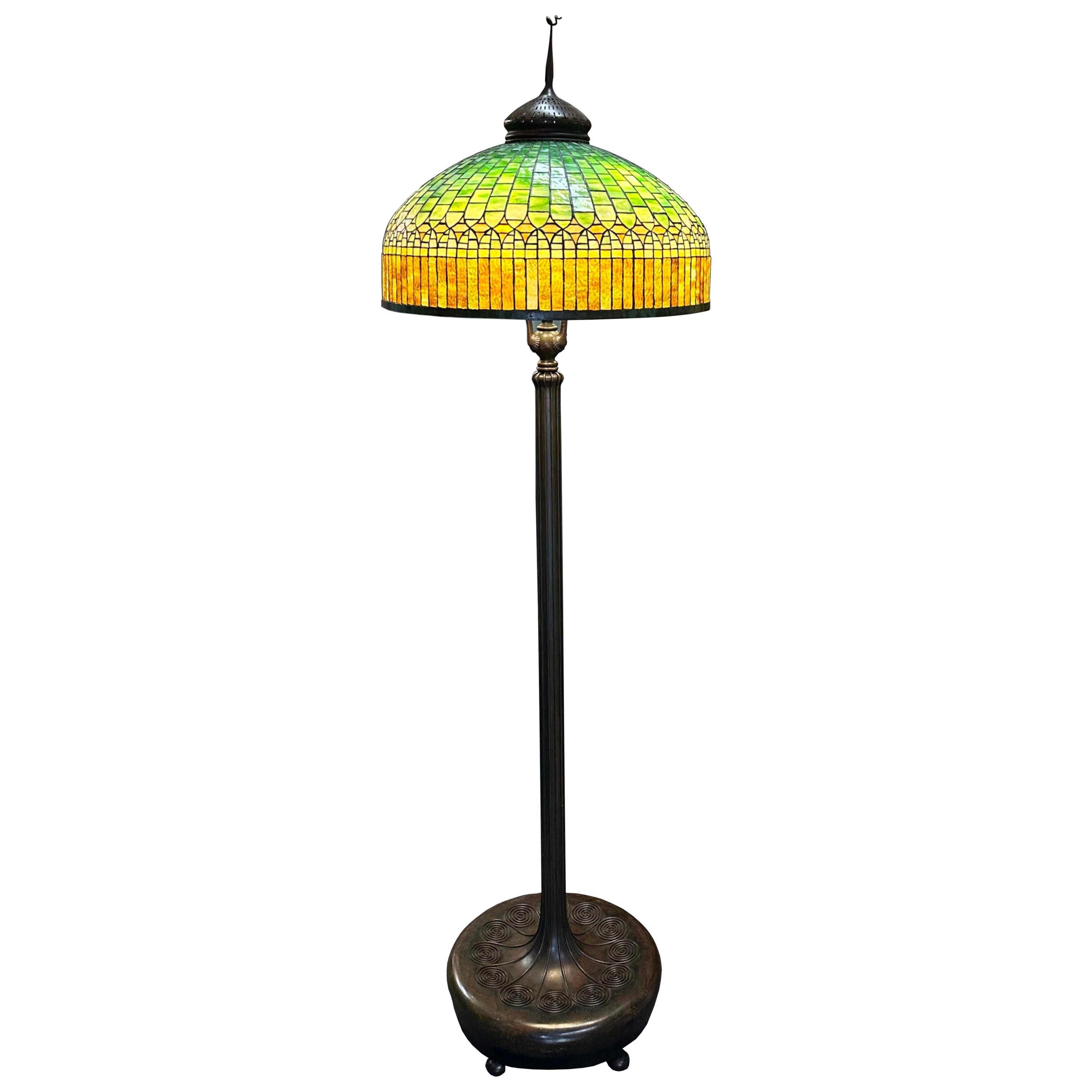 Tiffany Studios “Curtain Border” Floor Lamp 1899-1920