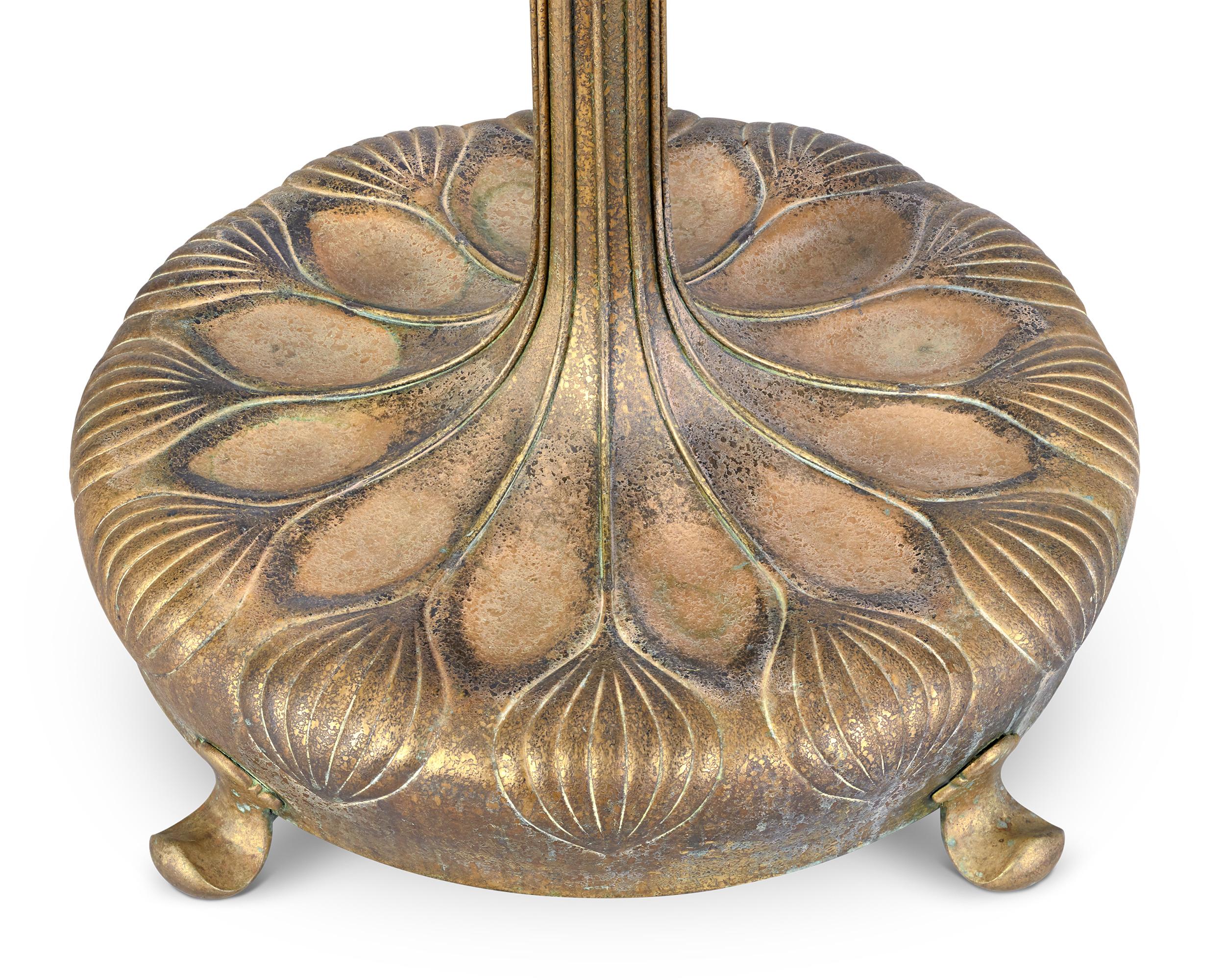 Tiffany Studios Curtain Border Floor Lamp In Excellent Condition In New Orleans, LA