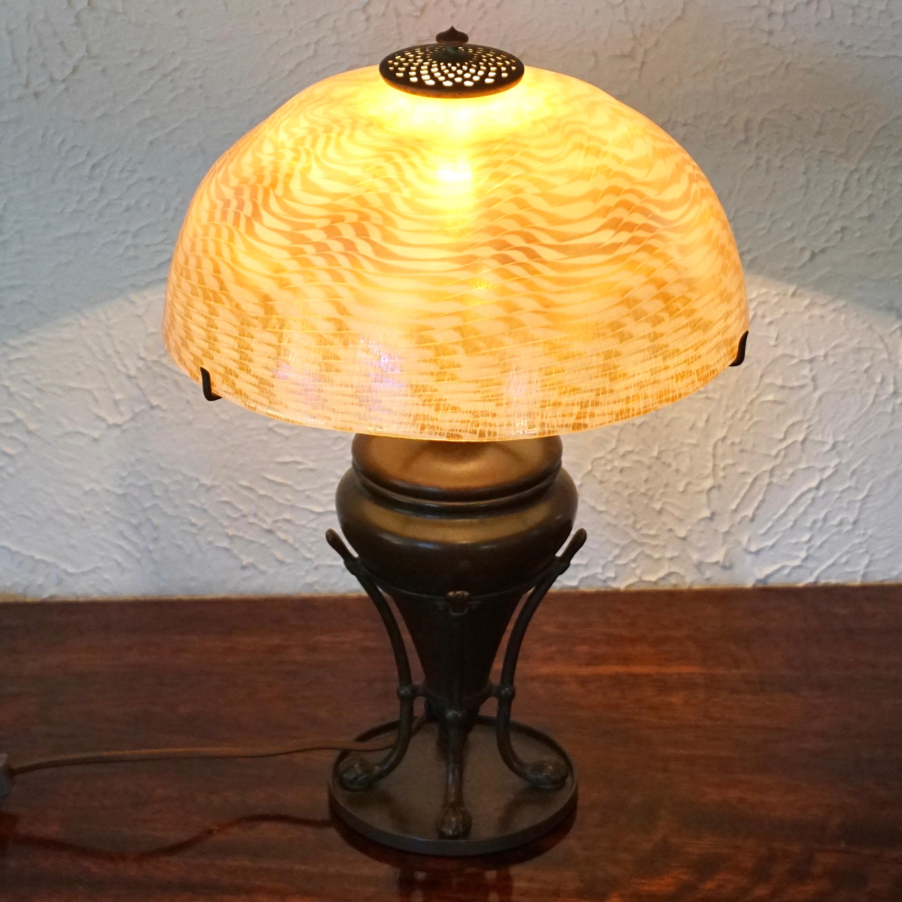 Tiffany Studios Damascene Table Lamp 6