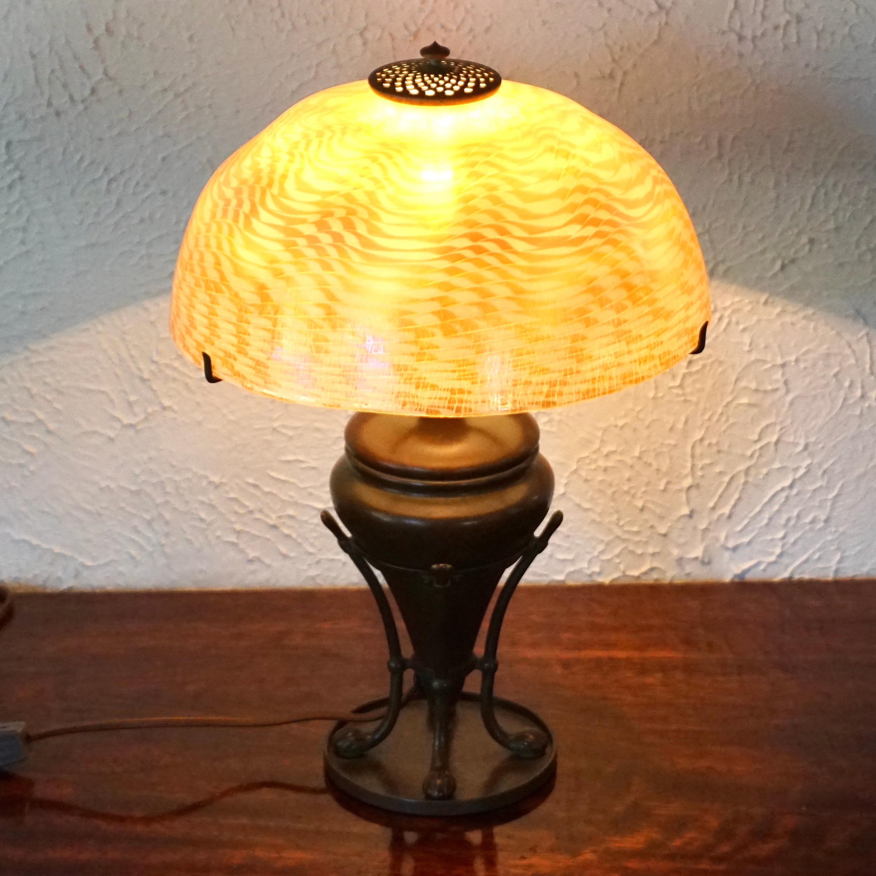 Tiffany Studios Damascene Table Lamp 7