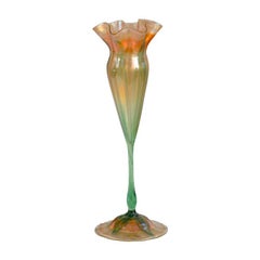 Vintage Tiffany Studios Decorated "Flower Form" Vase