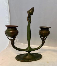 Tiffany Studios Doppelarmiger Kandelaber