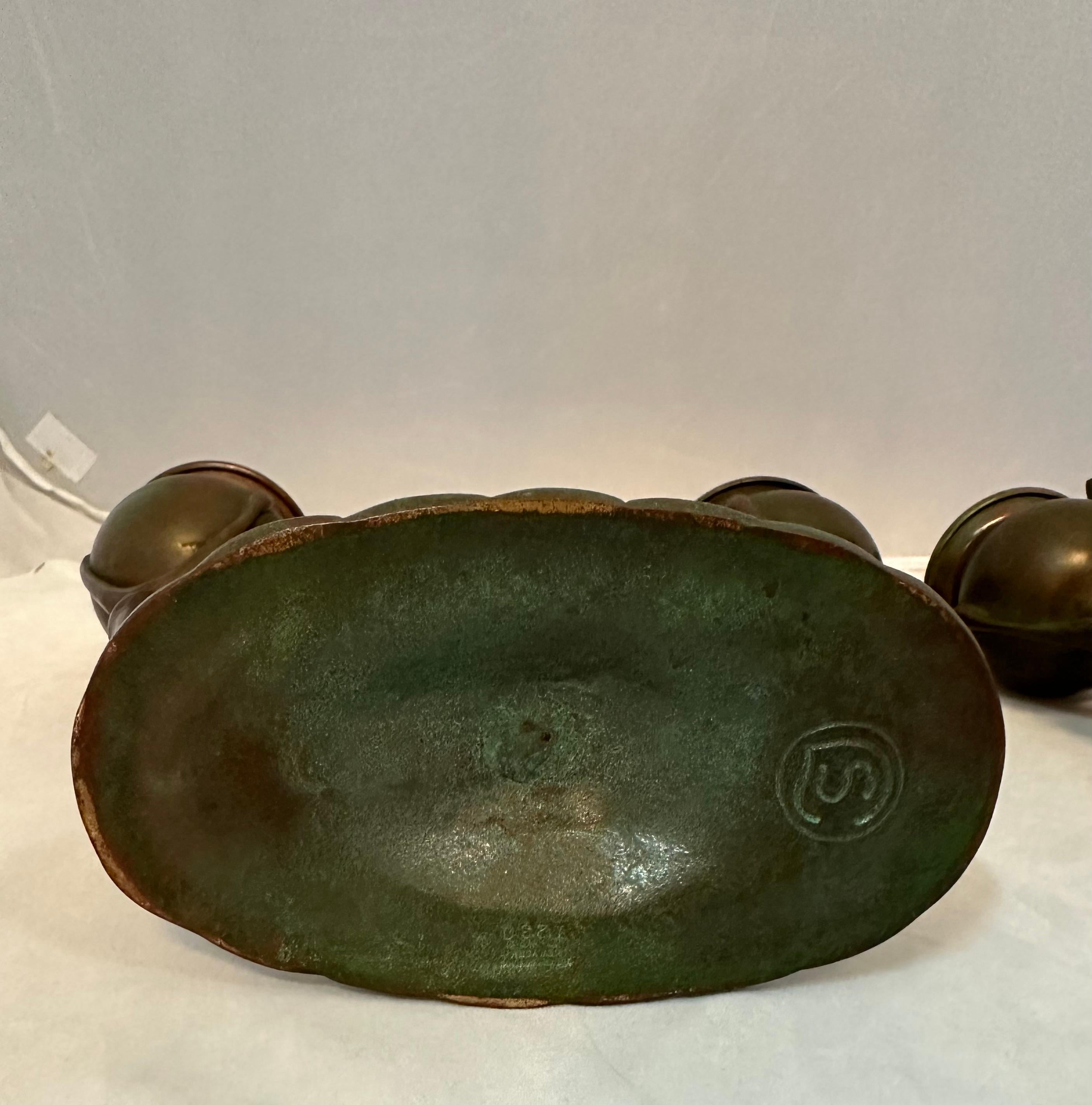 Candelabro de doble brazo Tiffany Studios en Bueno estado para la venta en Bronx, NY
