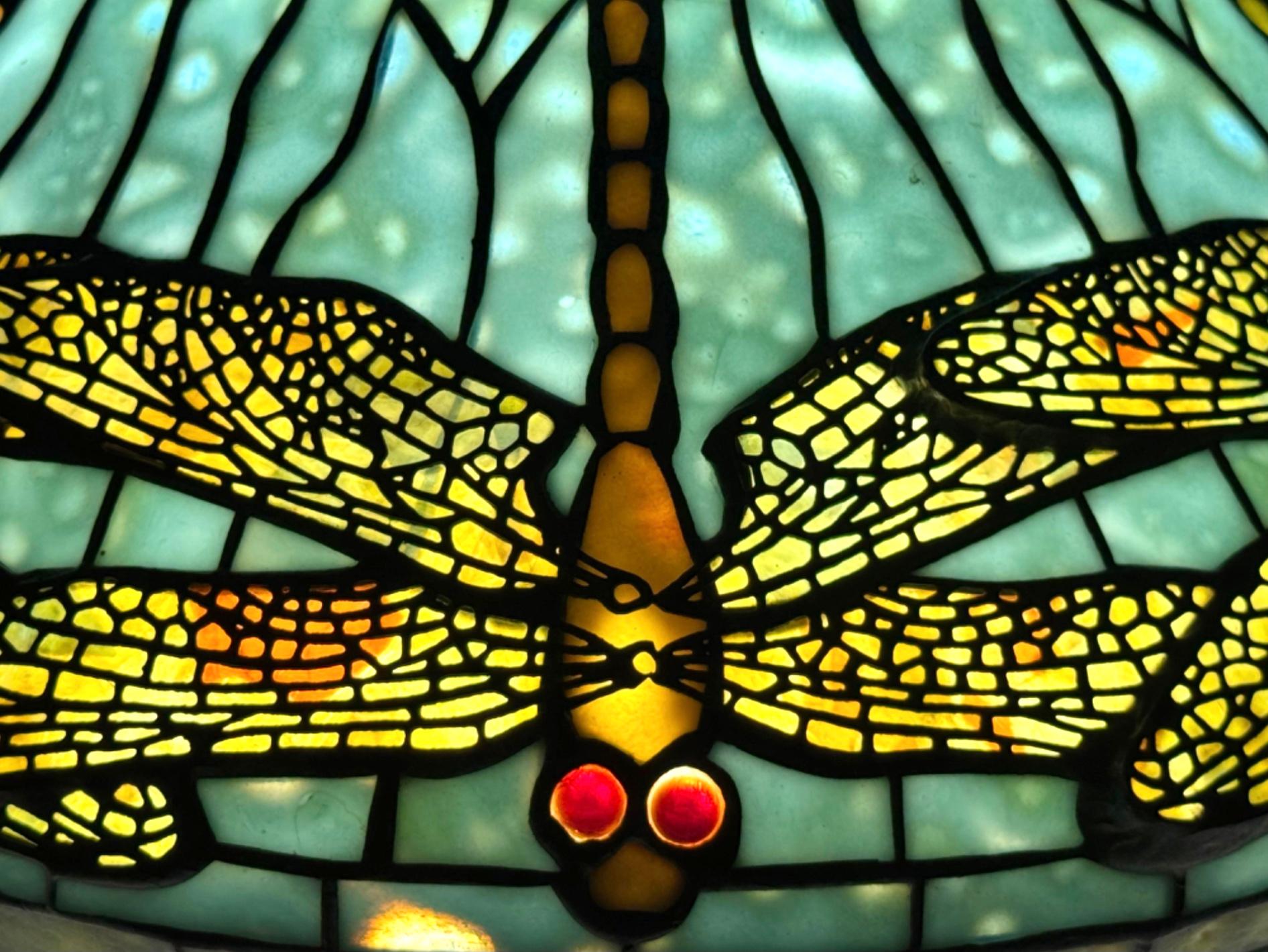Tiffany Studios Dragonfly Diachronic Confetti Table Lamp For Sale 2