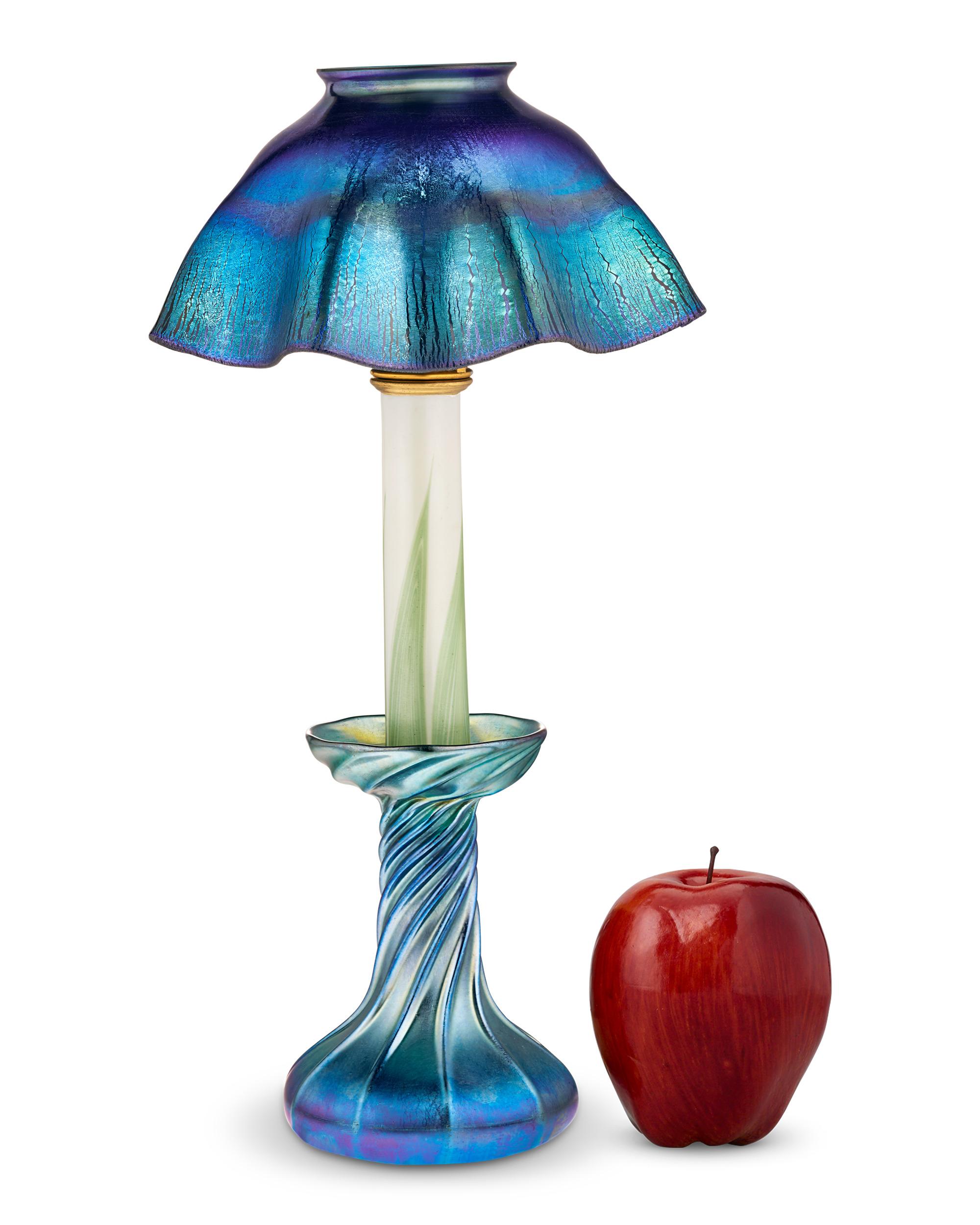 Tiffany Studios Favrile Candlestick Lamp (20. Jahrhundert) im Angebot