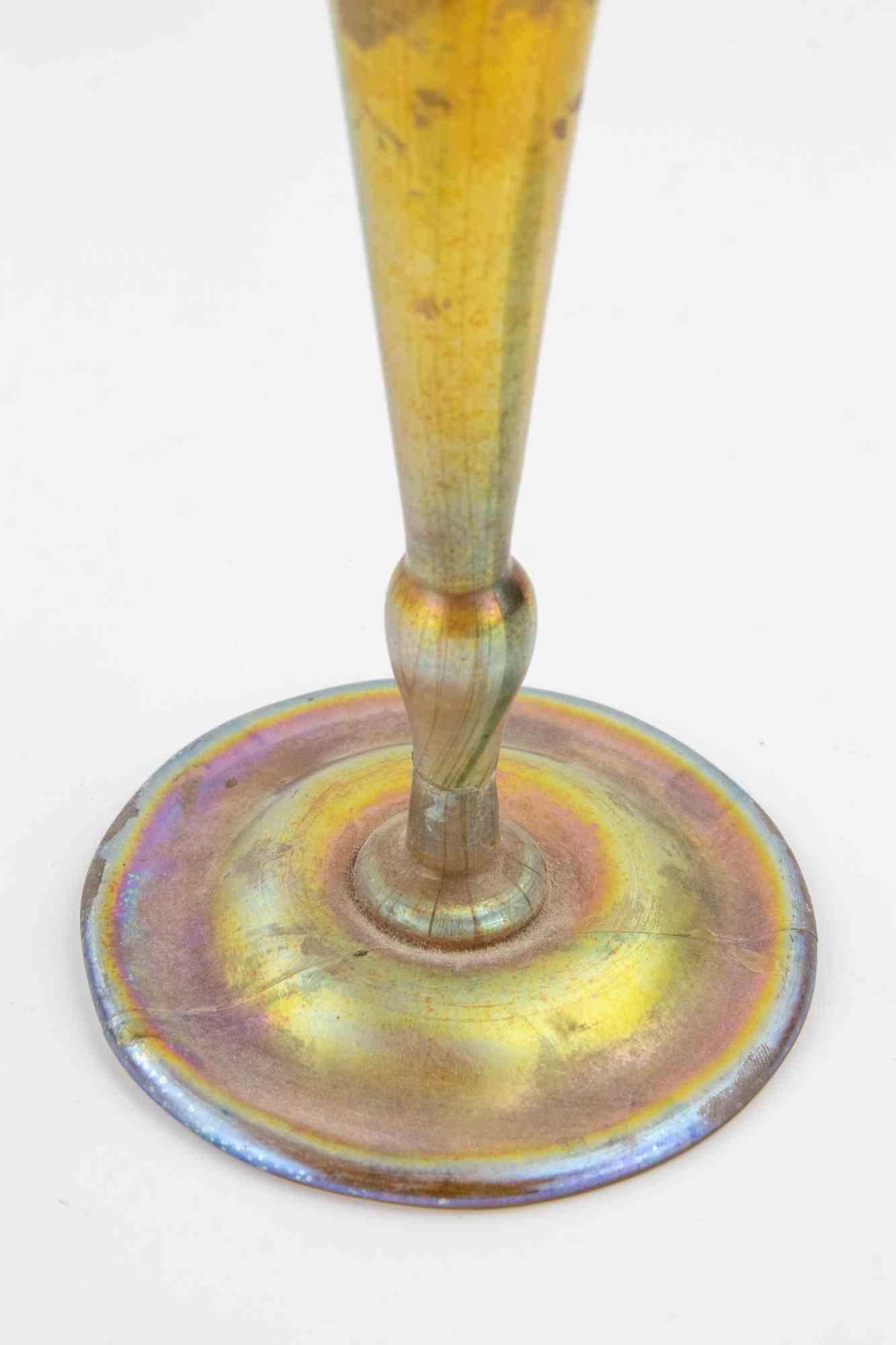italien Vase en verre Favrile de Louis Comfort Tiffany Studios, 1905 en vente