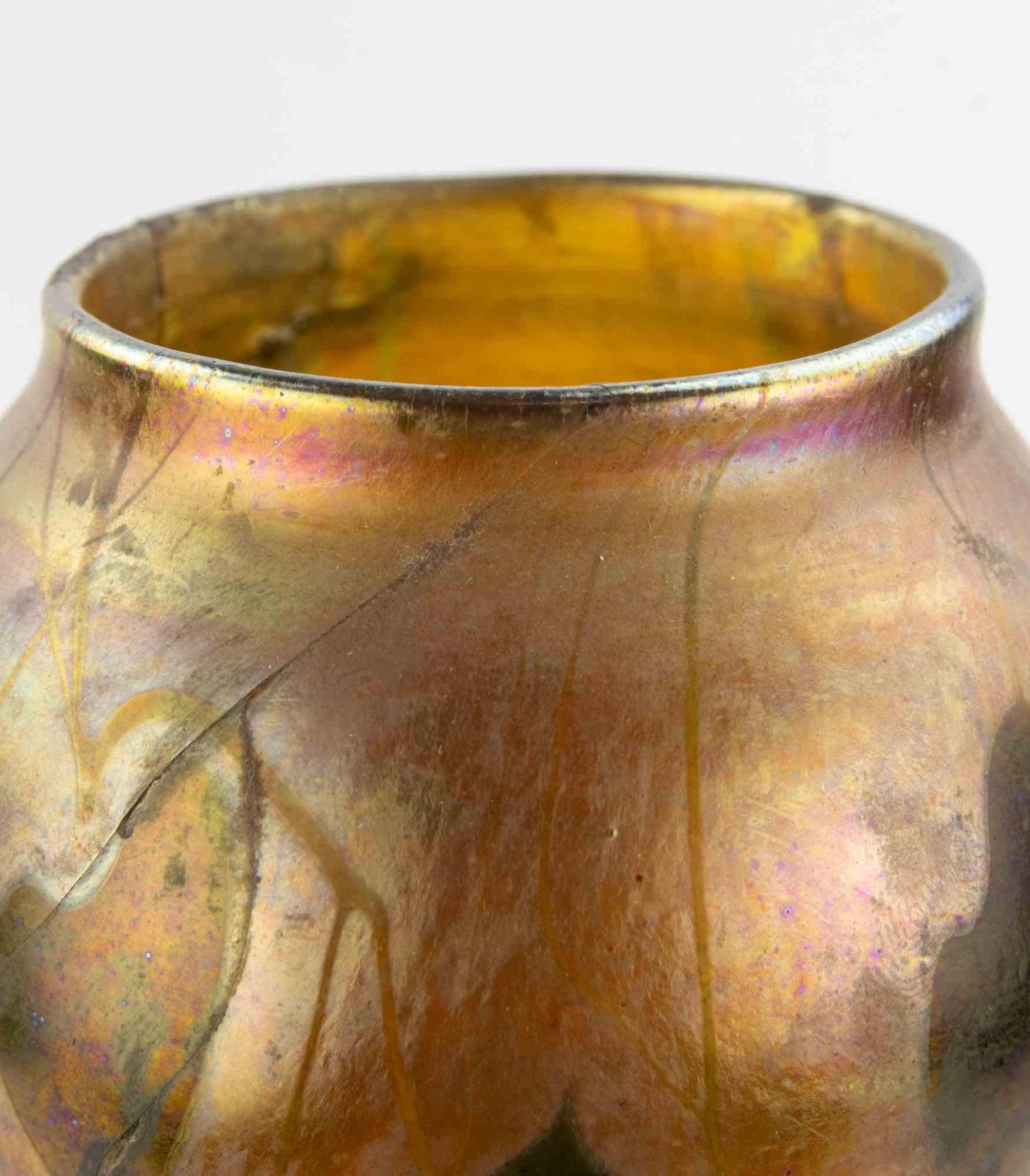Début du 20ème siècle Vase en verre Favrile de Louis Comfort Tiffany Studios, 1905 en vente