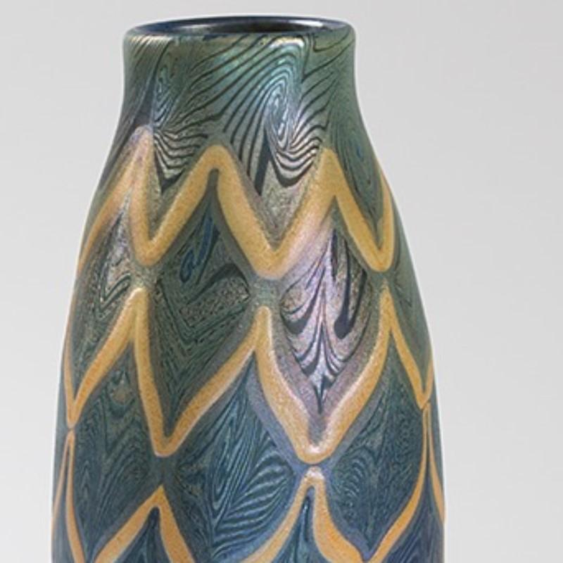 Art Nouveau Tiffany Studios Favrile Glass Vase