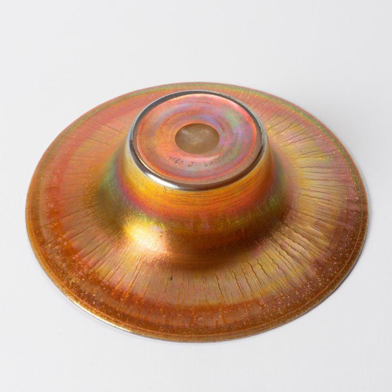 American Tiffany Studios Favrile Iridescent Art Glass Bowl