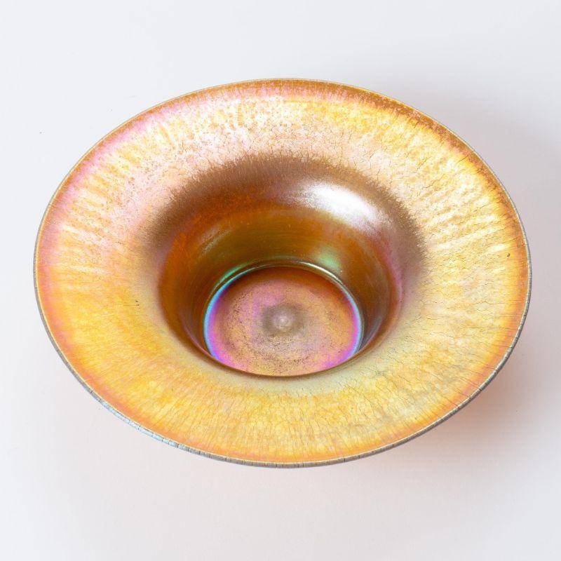 Blown Glass Tiffany Studios Favrile Iridescent Art Glass Bowl