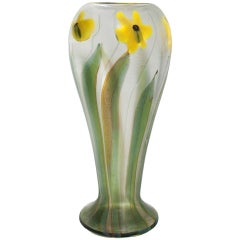 Tiffany Studios Favrile Paperweight "Daffodil" Vase