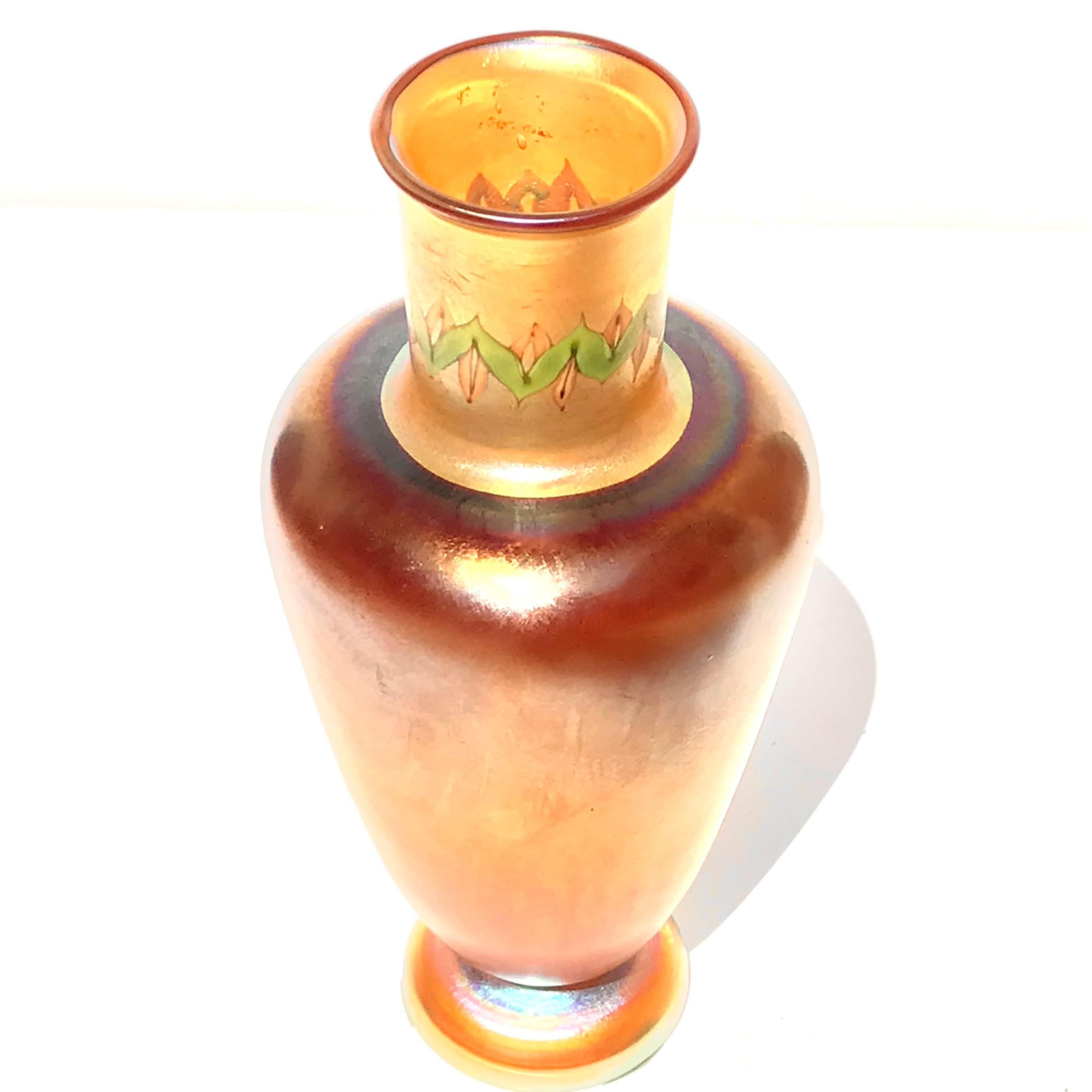Début du 20ème siècle Grand vase en Favrile Tel El Amarna Tiffany Studios en vente