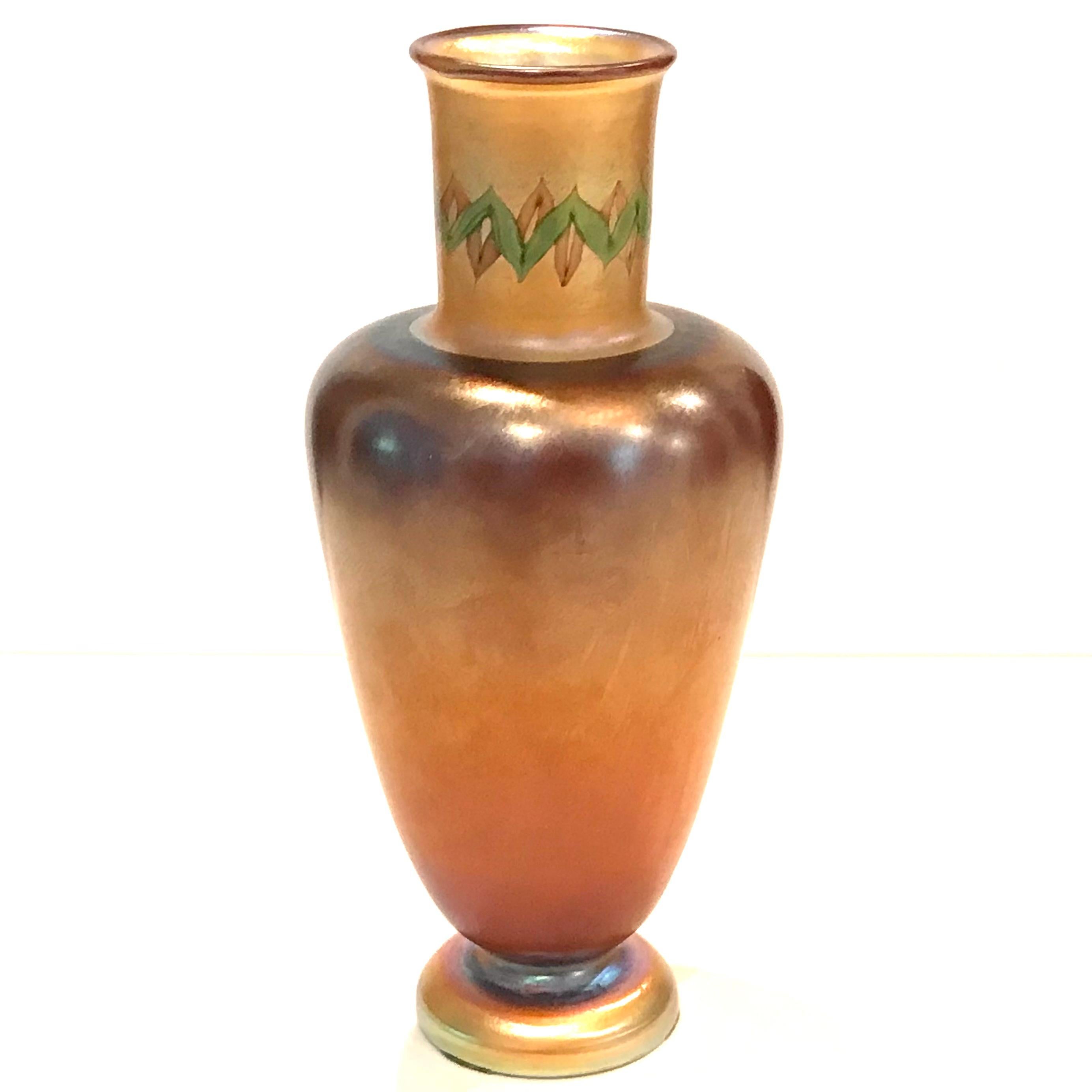 Verre d'art Grand vase en Favrile Tel El Amarna Tiffany Studios en vente