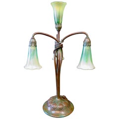 Used Tiffany Studios Four-Light Lily Lamp