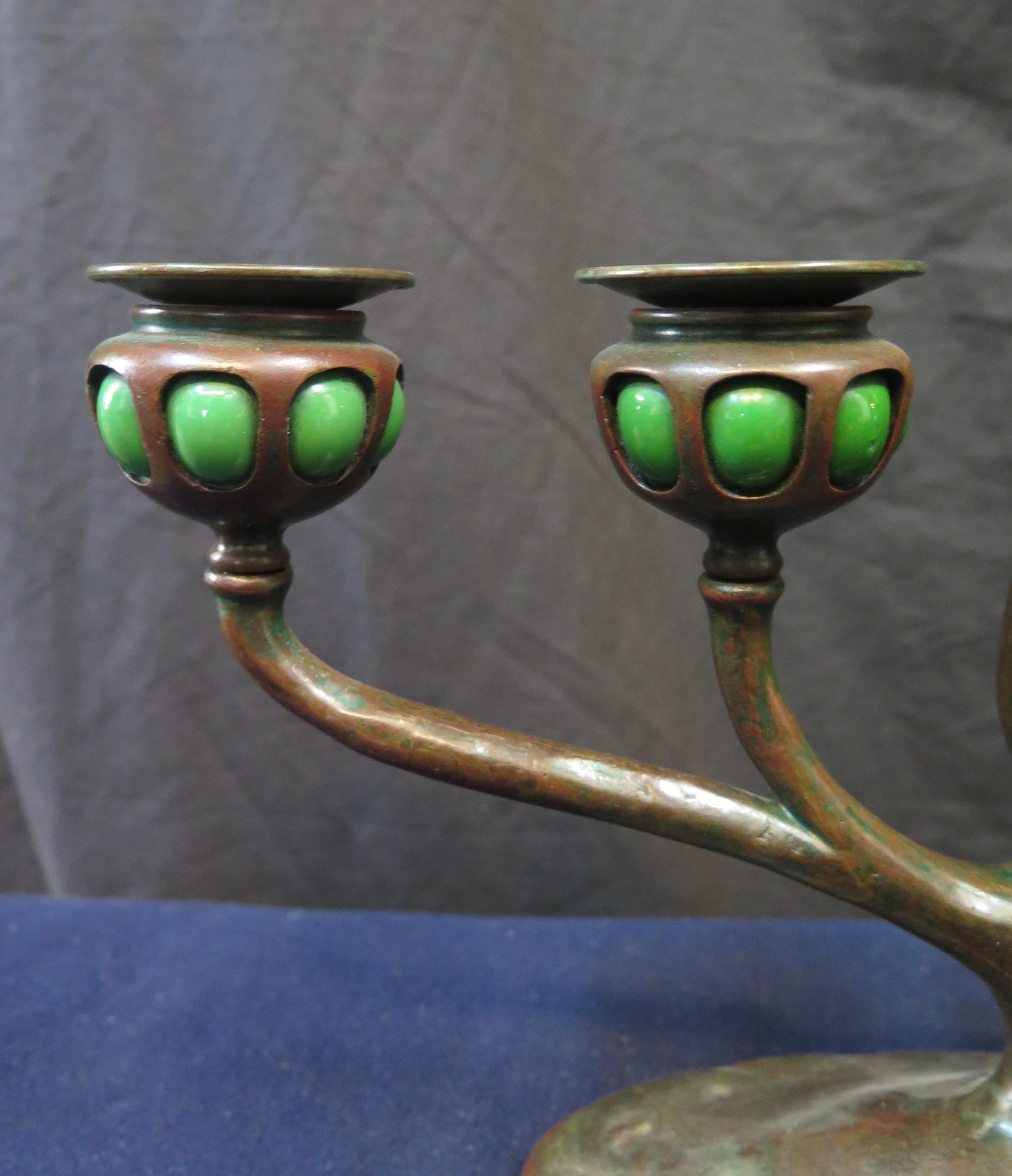 vintage tiffany candle holder