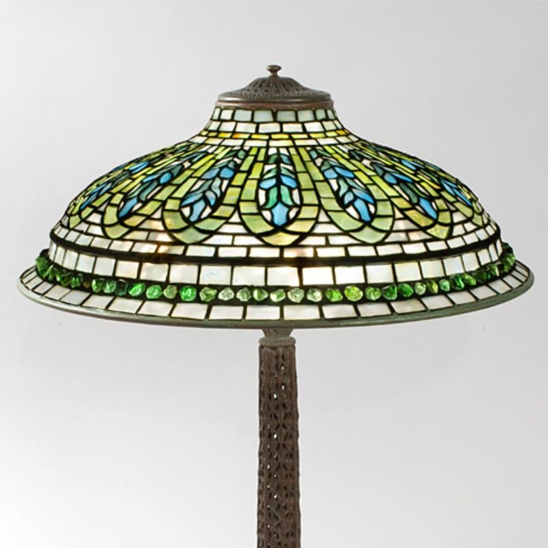 Gothic Tiffany Studios Gentian Lamp