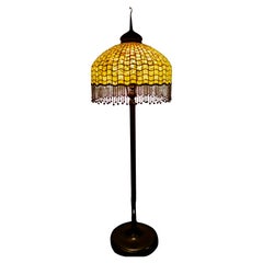 Tiffany Studios Geometrische Stehlampe mit Fransen