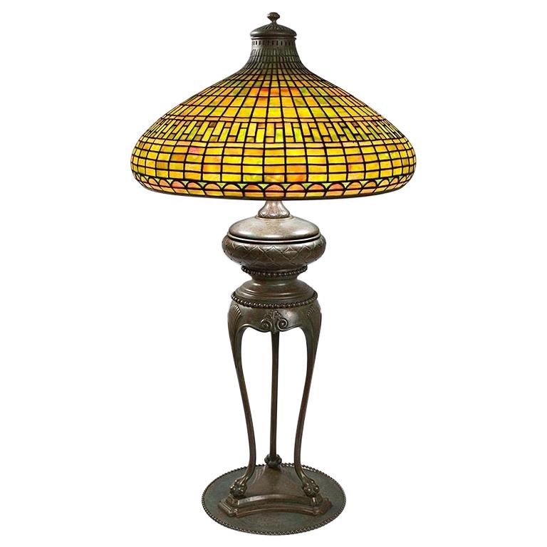 Tiffany Studios "Geometric" Table Lamp
