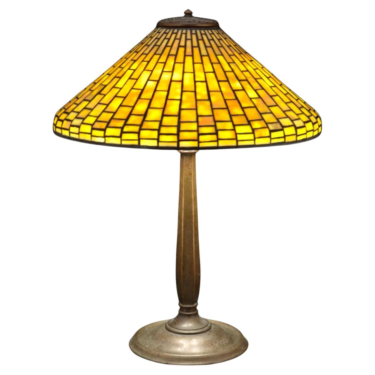 Tiffany Studios Geometric Table Lamp