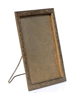 Cadre à photos en bronze doré de Tiffany Studios, vers 1900
