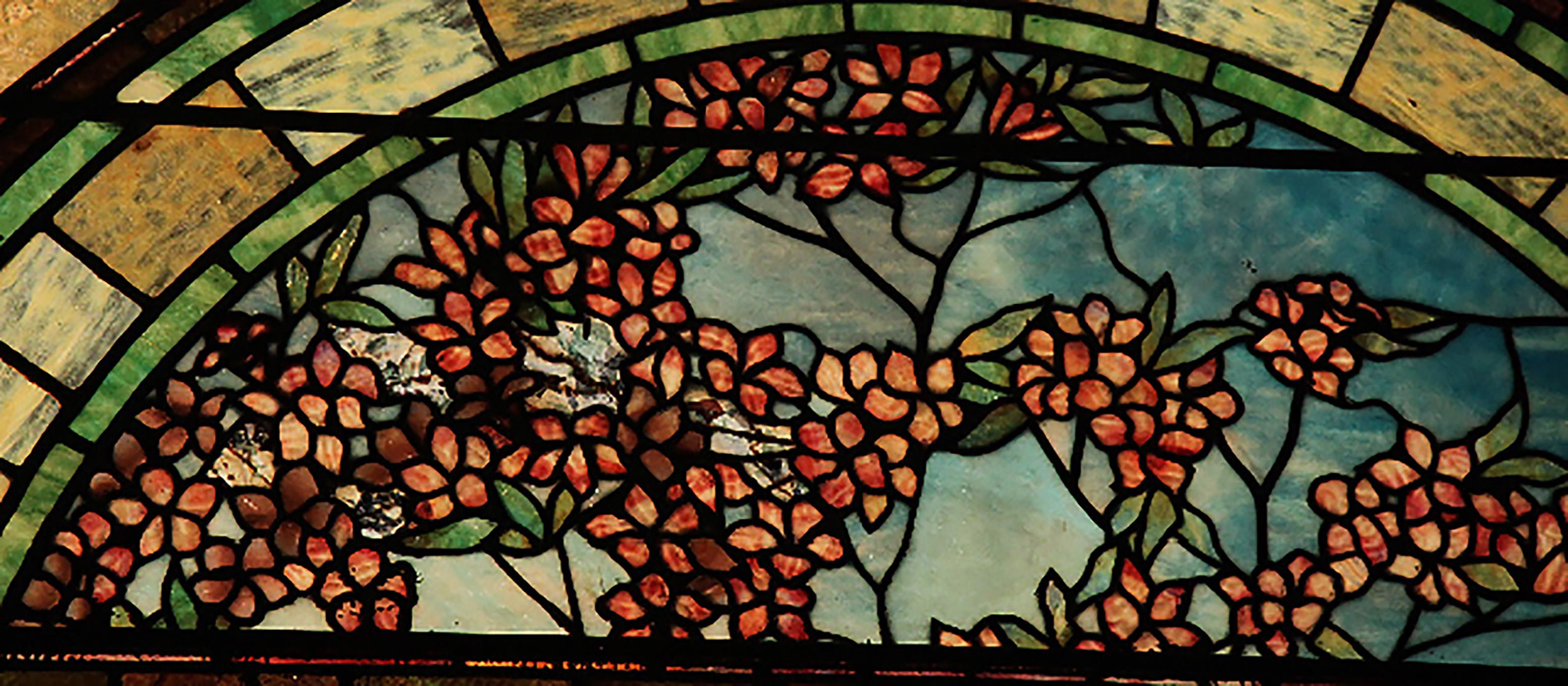 Tiffany Studios Glass Decorating New York Monumental Interior Entry In Good Condition For Sale In Van Nuys, CA