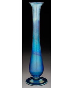 Tiffany Studios Glue Favrile Iridescent Art Nouveau Vase