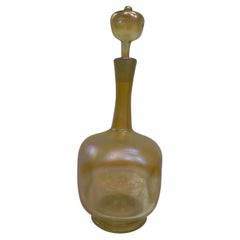 Tiffany studios Gold Iridescent Decanter with Stopper