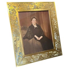 Antique Tiffany Studios Grapevine Photo Frame, Large