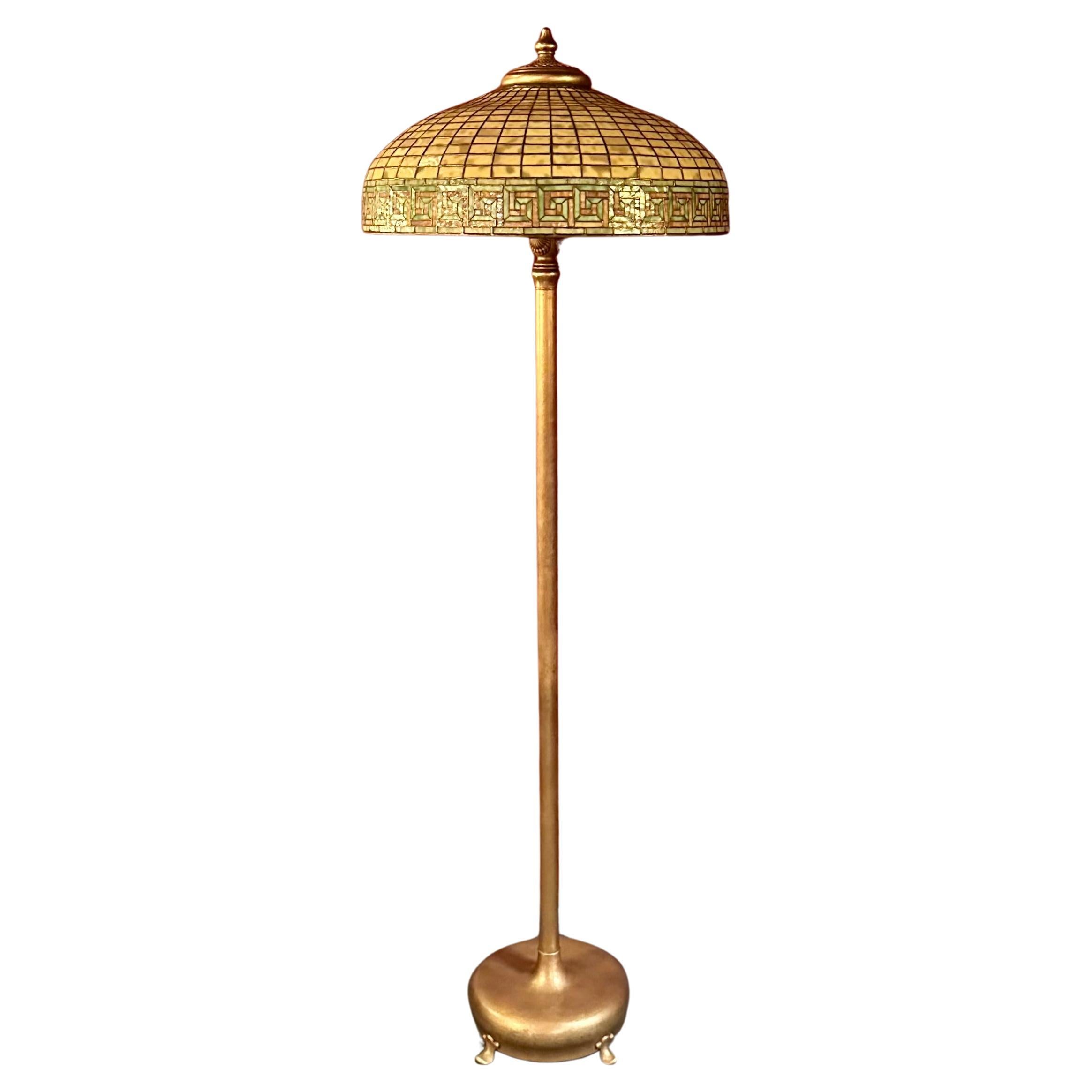 Tiffany Studios Greek Key Floor Lamp
