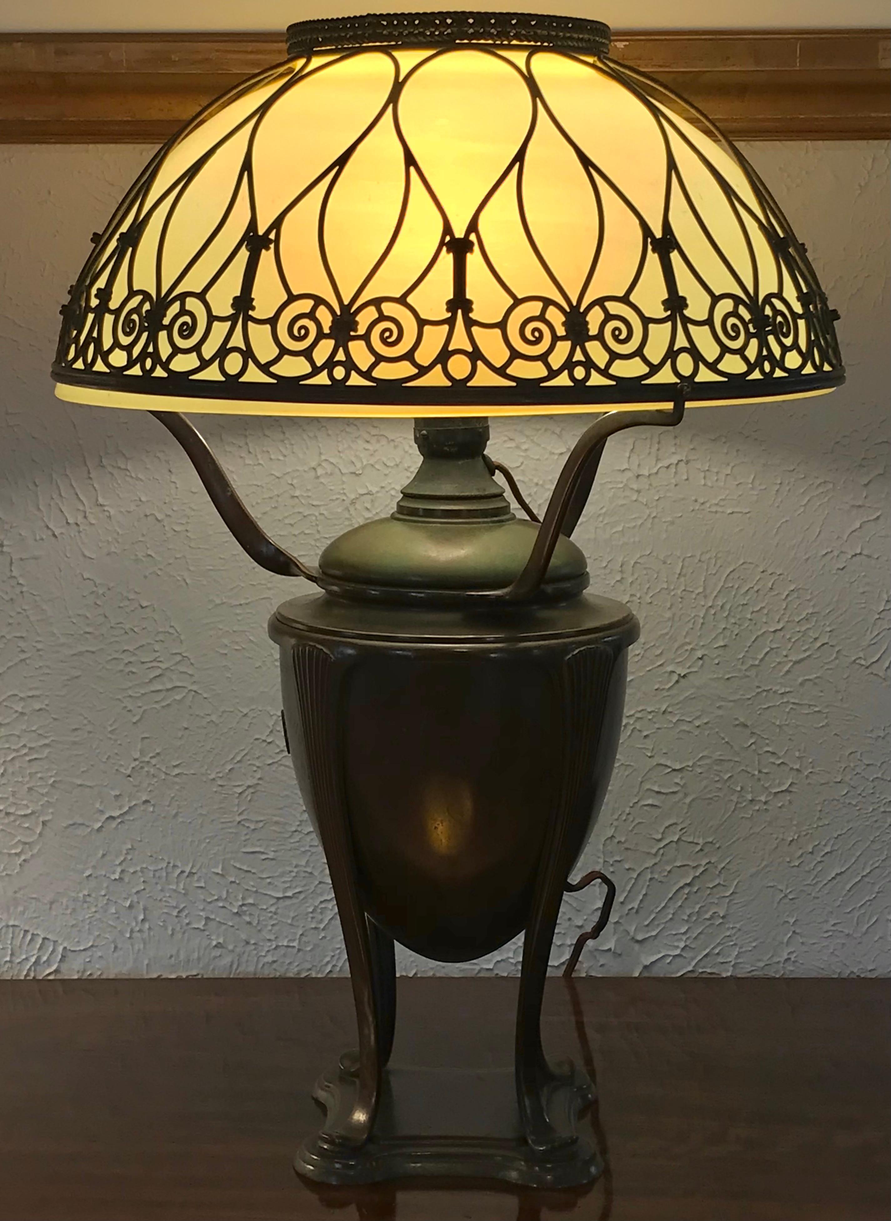 Tiffany Studios Historic Golf Trophy For Horace Rawlins Table Lamp 2