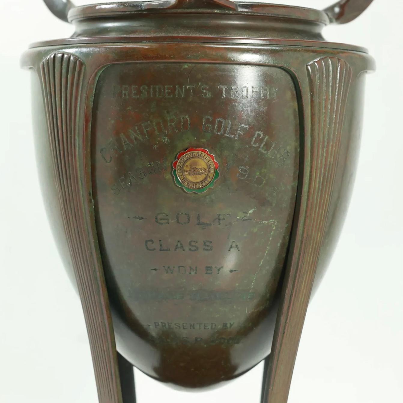 Tiffany Studios Historic Golf Trophy For Horace Rawlins Table Lamp 3