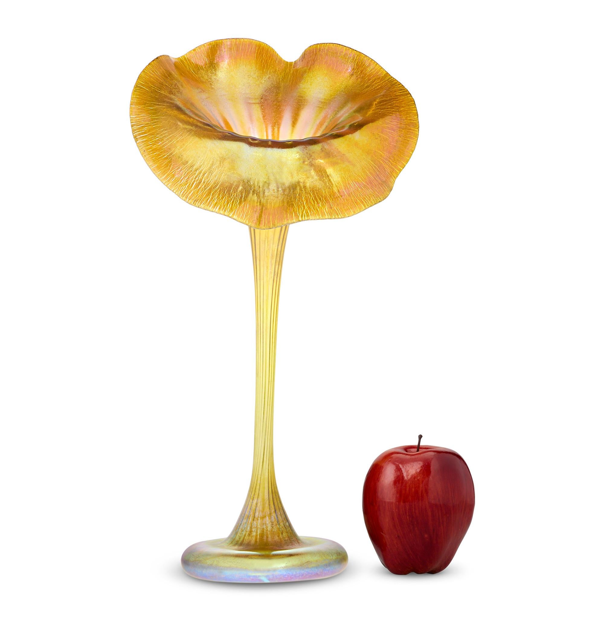 Glass Tiffany Studios Jack-in-the-Pulpit Vase