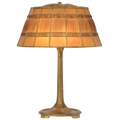 Tiffany Studios Large Linenfold Table Lamp