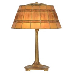 Used Tiffany Studios Large Linenfold Table Lamp