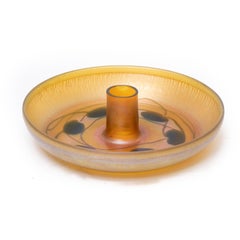 Tiffany Studios Lily Pad Centerpiece and Tiffany Studios Flower Frog