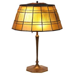 Tiffany Studios Linen-Fold Table Lamp