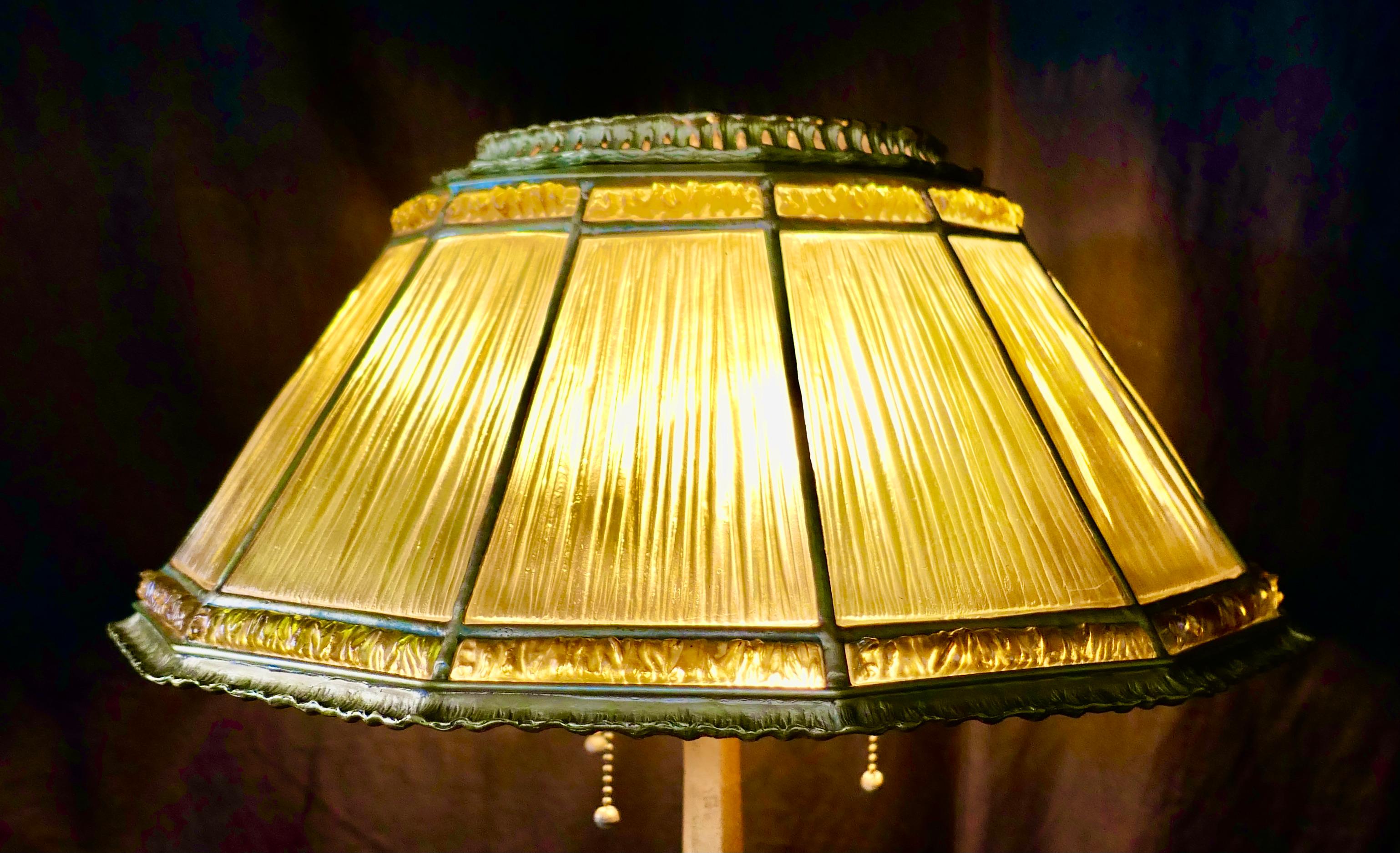 Tiffany Studios Linenfold Lamp 1