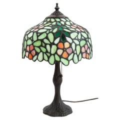 Vintage Tiffany Studios Manner Boudoir Table Lamp