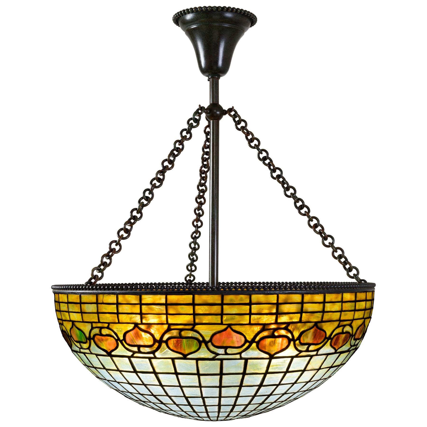 Tiffany Studios New York "Acorn" Chandelier