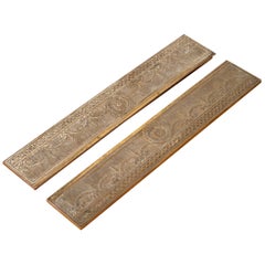 Tiffany Studios New York "Adam" Bronze Doré Blotter Ends