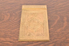 Tiffany Studios New York Adam Bronze Doré Notepad Holder