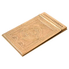 Tiffany Studios New York Adam Bronze Doré Notepad Holder