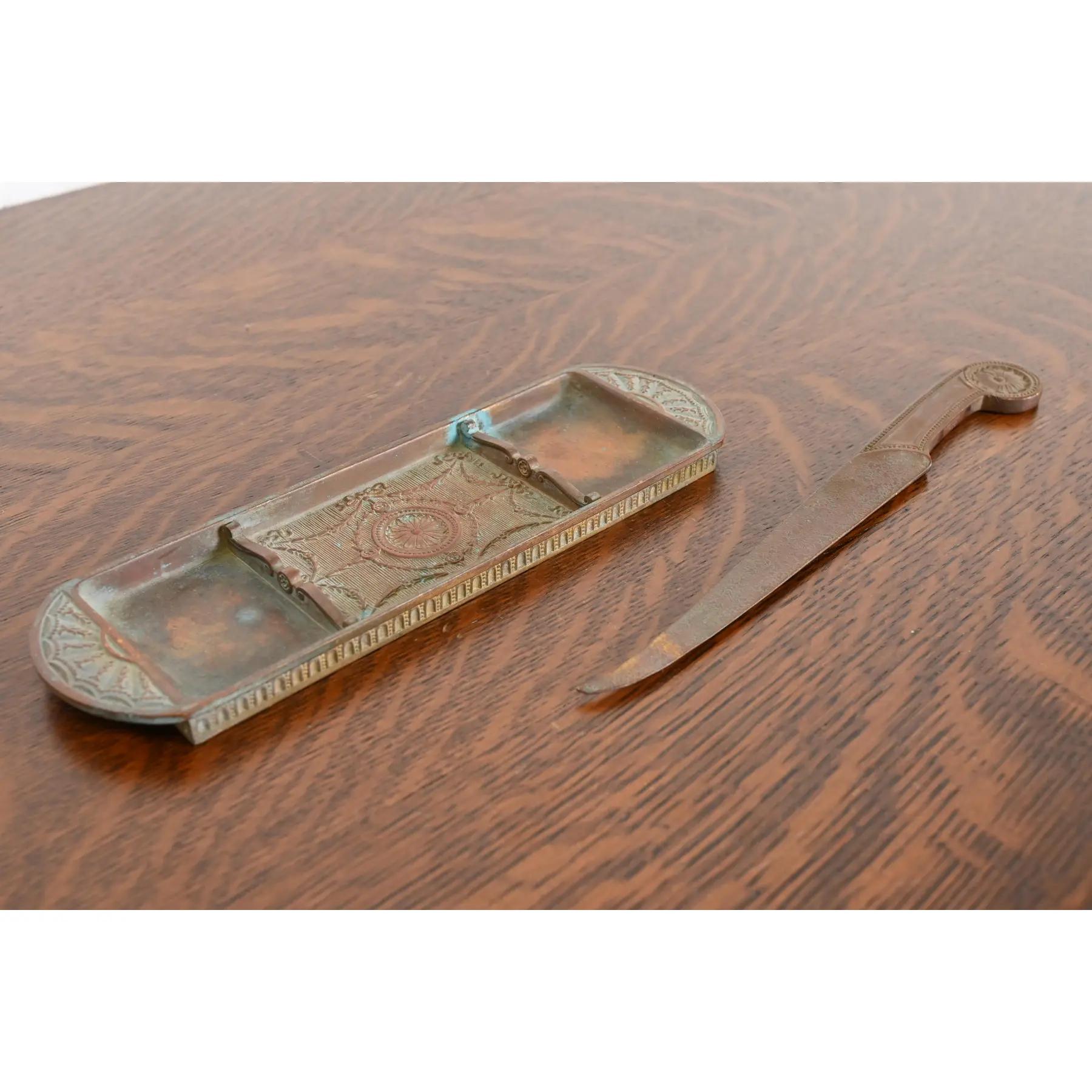 Tiffany Studios New York Adam Bronze Brieföffner im Angebot 6